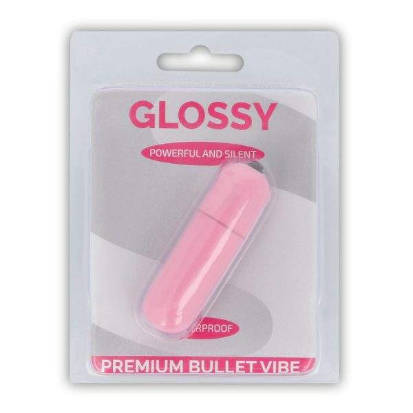 Μικρός δονητής / bullet  Glossy Premium Vibe ροζ 10v, με 10 επίπεδα δόνησης, αθόρυβος, χωρίς Φθαλικα, χωρίς BPA.