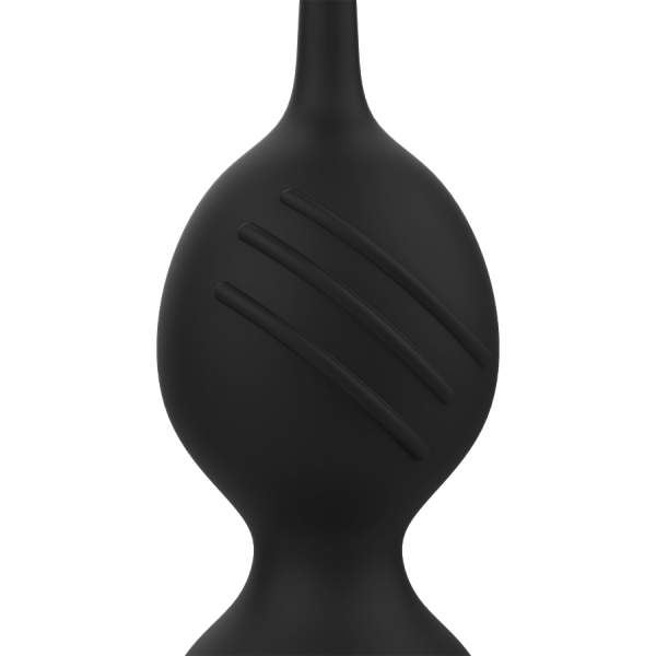 Επαναφορτιζόμενες Kegel μπάλες Rithual Νisha σε μαύρο χρώμα.