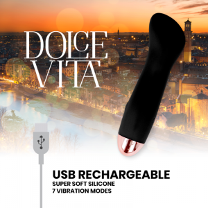 Δονητής Dolce Vita Vibrator One 10 Speed επαναφορτιζόμενος μαύρος