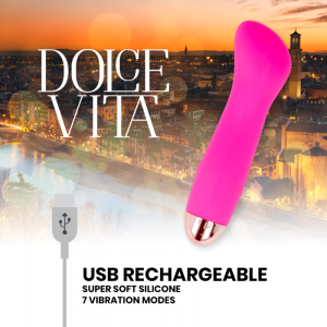 Δονητής Dolce Vita Vibrator One 10 Speed επαναφορτιζόμενος ροζ