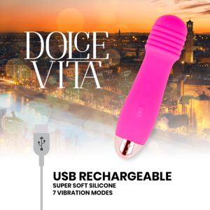 Δονητής Dolce Vita Vibrator Three 10 Speed επαναφορτιζόμενος ροζ
