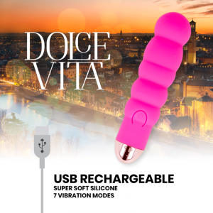 Δονητής Dolce Vita Vibrator Six 10 Speed επαναφορτιζόμενος ροζ