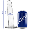 Φαλλός Xray Clear 18 εκ X 4 εκ διάφανος, υποαλλεργικός, χωρίς Χωρίς Φθαλικα/Phthalate free.