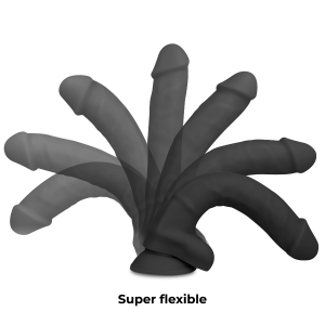 Ρεαλιστικός φαλλός Cock Miller Silicone Density Cocksil Articulable 13cm μαύρος