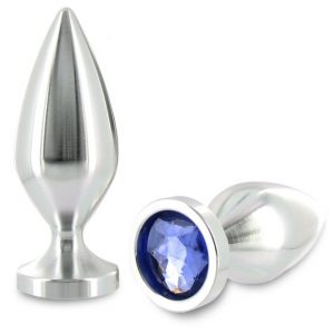 Metalhard Anal Plug Diamond Cristal Medium 8.89cm BDSM φετιχιστικά