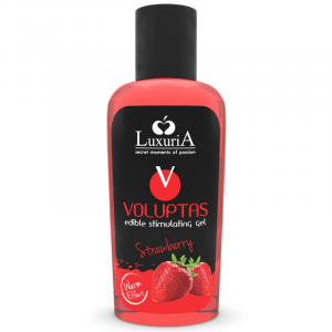 Luxuria Voluptas Edible Stimulating Gel Warming Effect – Strawberry 100 Ml