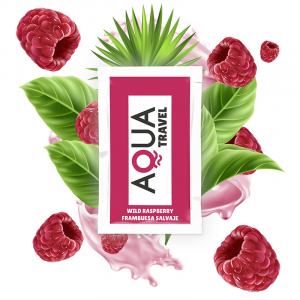 Aqua Travel Wild Raspberry Flavour Waterbased Lubricant – 6 Ml