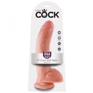 King Cock 9″ Cock Flesh With Balls 22.9 Cm