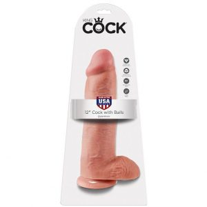 King Cock 12″ Cock Flesh With Balls 30.48 Cm