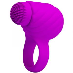 Pretty Love Male – Rotating And Teaser Rechargeable Cockring Florence – Purple