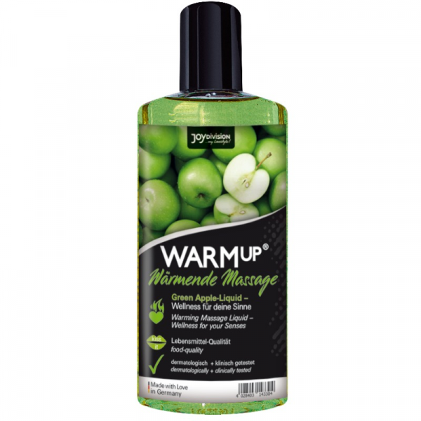 Λάδι μασάζ Aquaglide - Warmup Green Apple Massage Oil