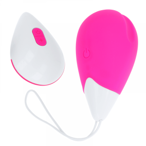 Oh Mama Textured Vibrating Egg 10 Modes – Pink And White