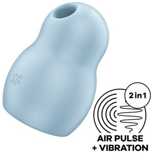 Διεγερτής SATISFYER PRO TO GO 1 DOUBLE AIR PULSE STIMULATOR & VIBRATOR – BLUE